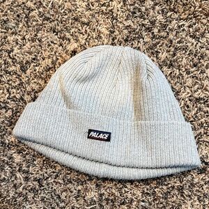 PALACE Light Gray Knit Beanie